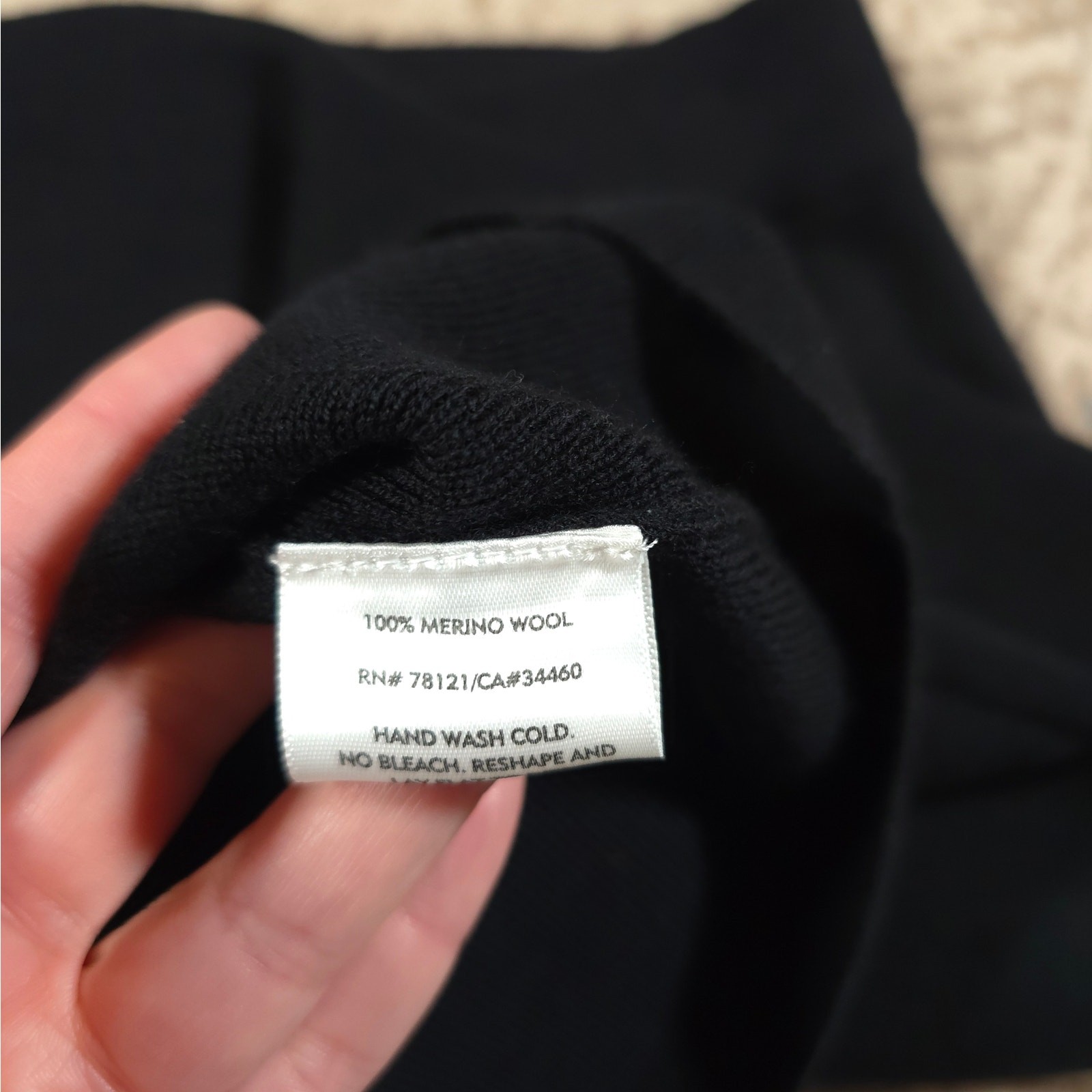 Vintage Eileen Fisher Black A-Line Pull On Skirt Women Size SP 100% Merino Wool