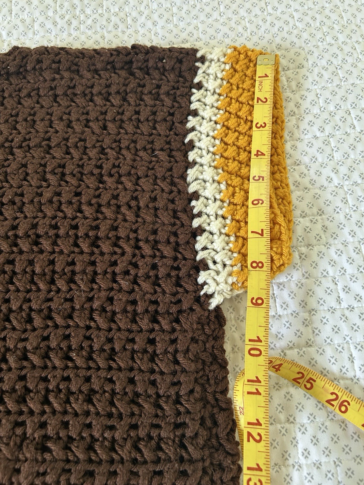Vintage Retro Hippie 70’s Handmade Crocheted Blouse/Dress One Size