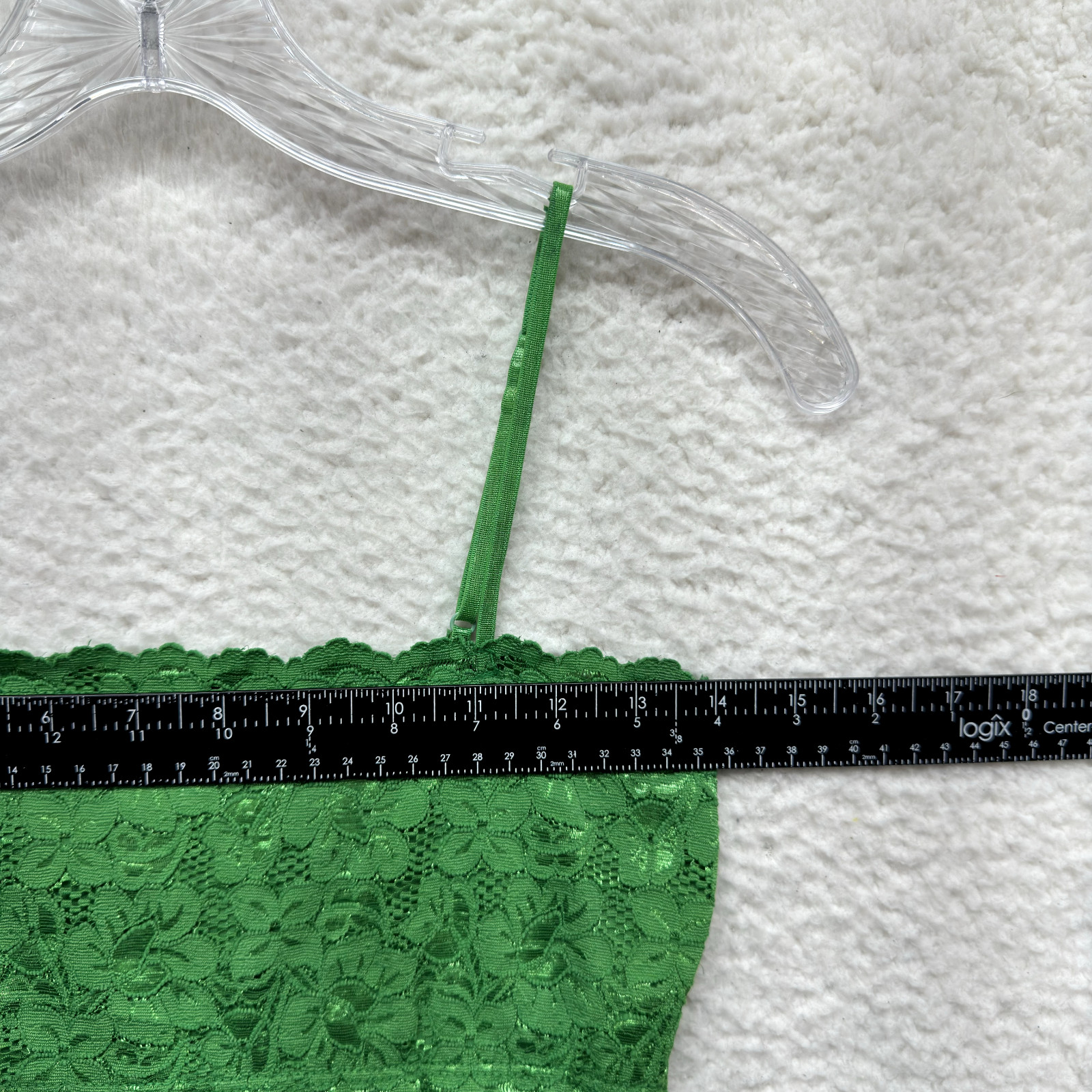 Y2K Vintage Camisole Tank Top Small Green Lace Square Neck Boho Fairy Grunge