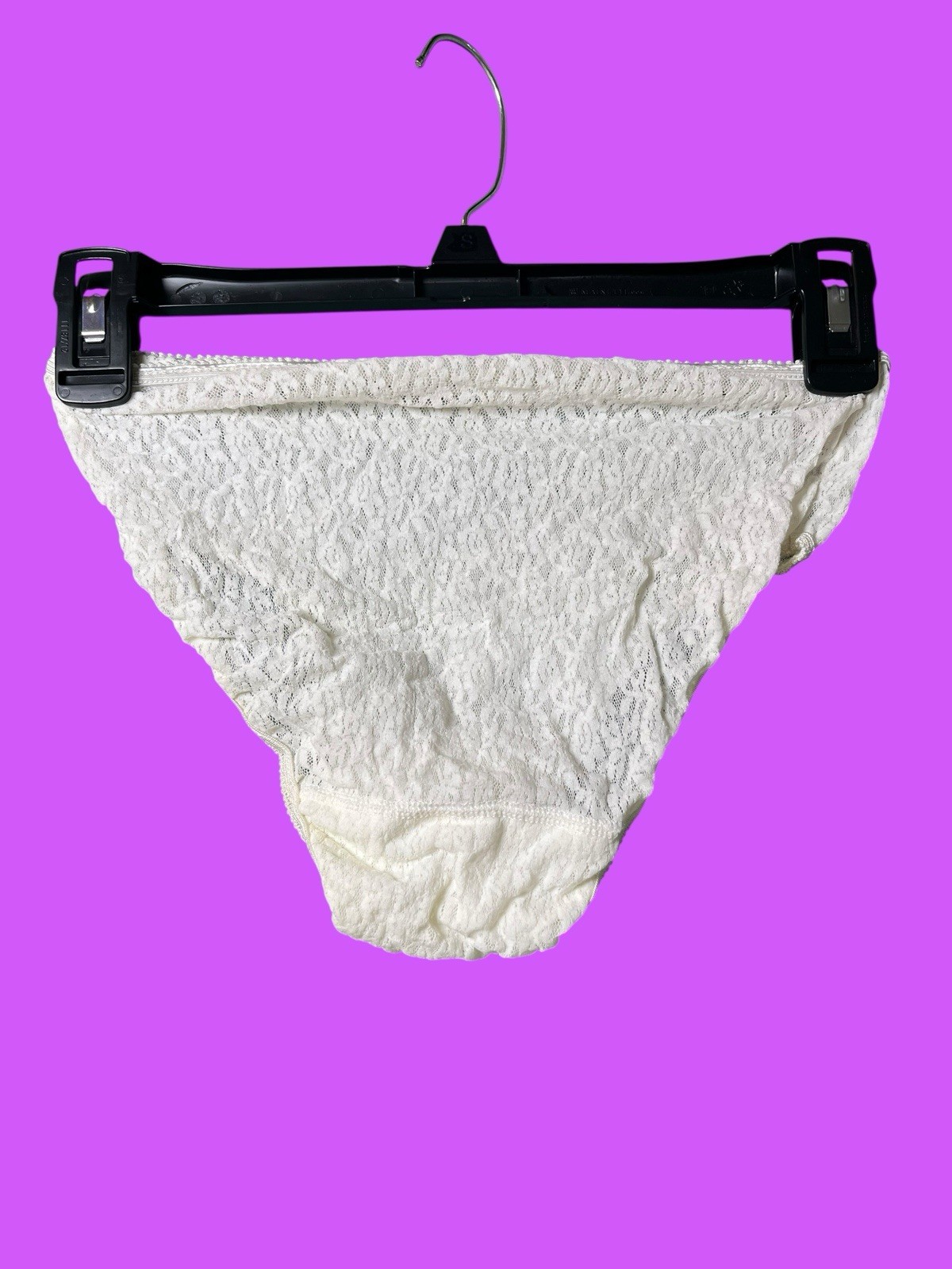 Vintage Florine Paris Lingerie White Lace High Waist Stretch Panty 44/48 L NWOT