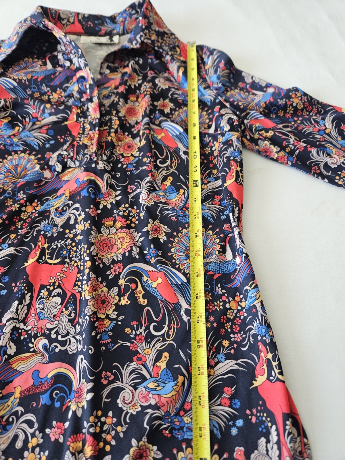 Vtg Mr. Beau by R.L. Davis 70s Dagger Collar Wide Leg Disco Hippie Boho Pant Set