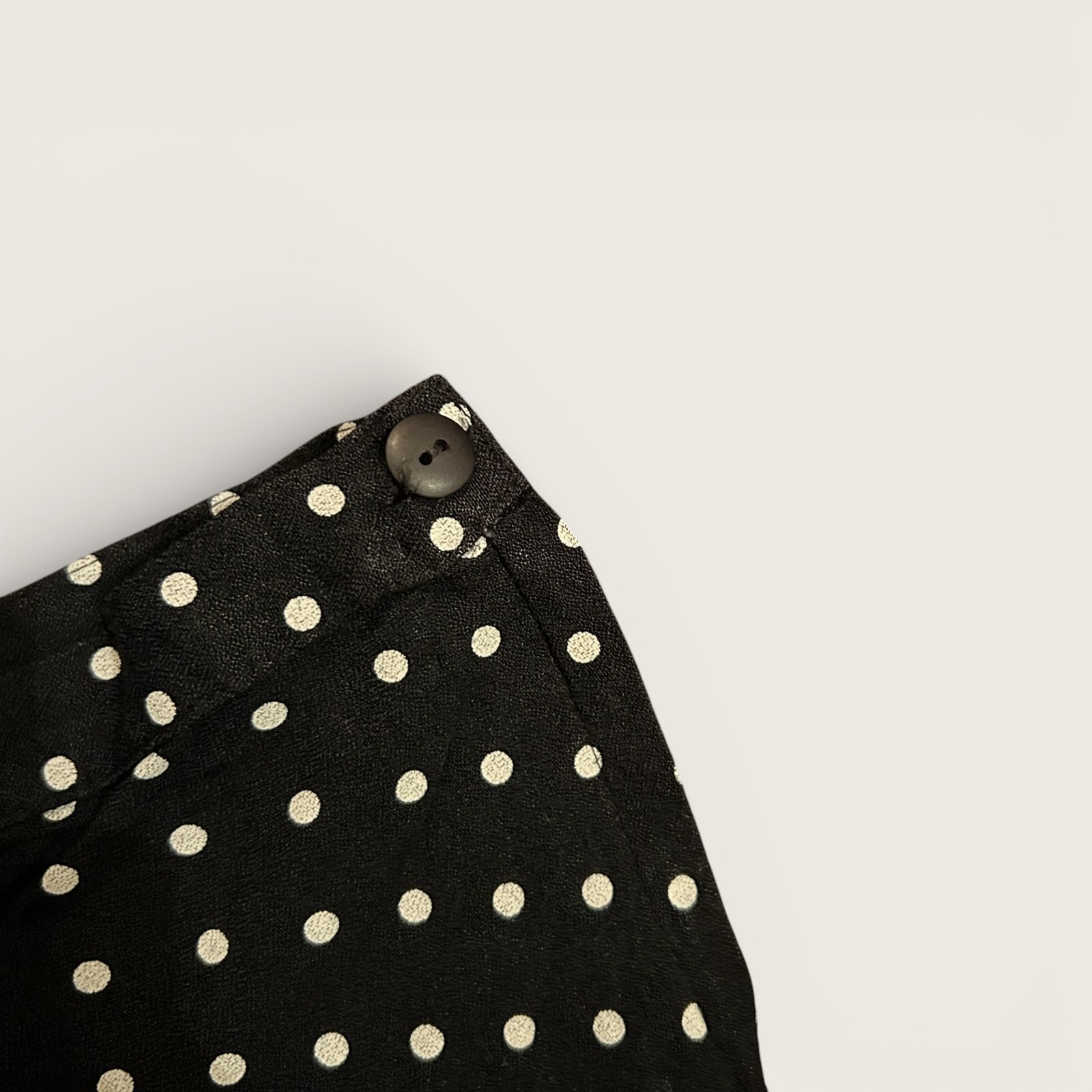 Vintage 90s Jay Jacobs Black Polka Dot Skirt Vintage A Line Mini Size 5 Small