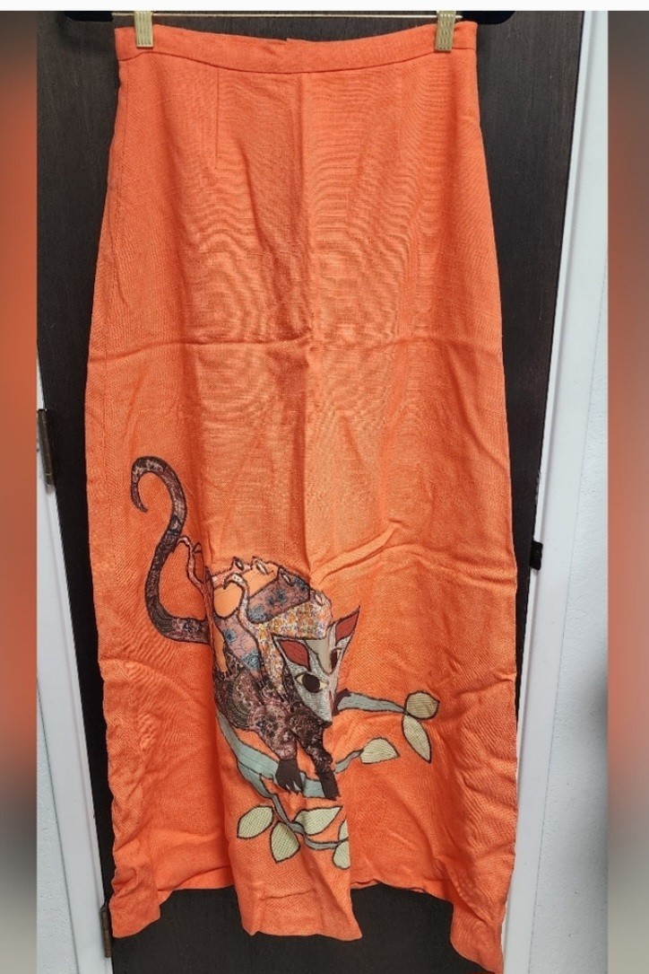 Mountain Artisans Skirt with Big Cat & Kittens Quilted Applique