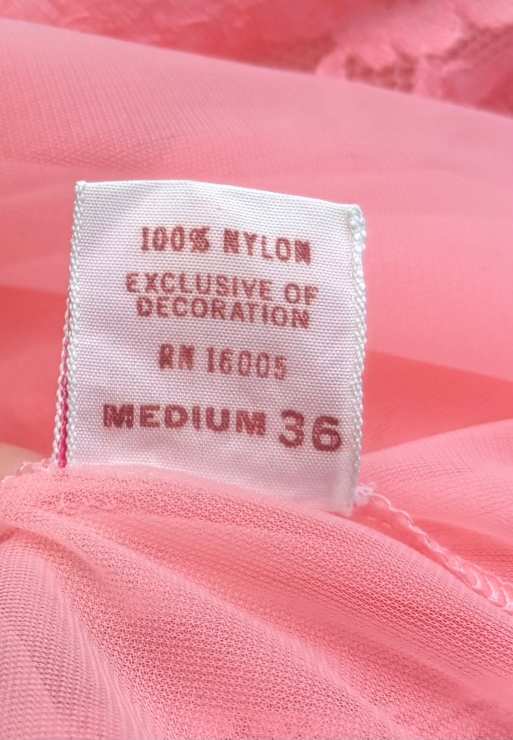 Vintage Sears Lace Puff Sleeve Sheer Nylon Chiffon Double Layer Robe 36