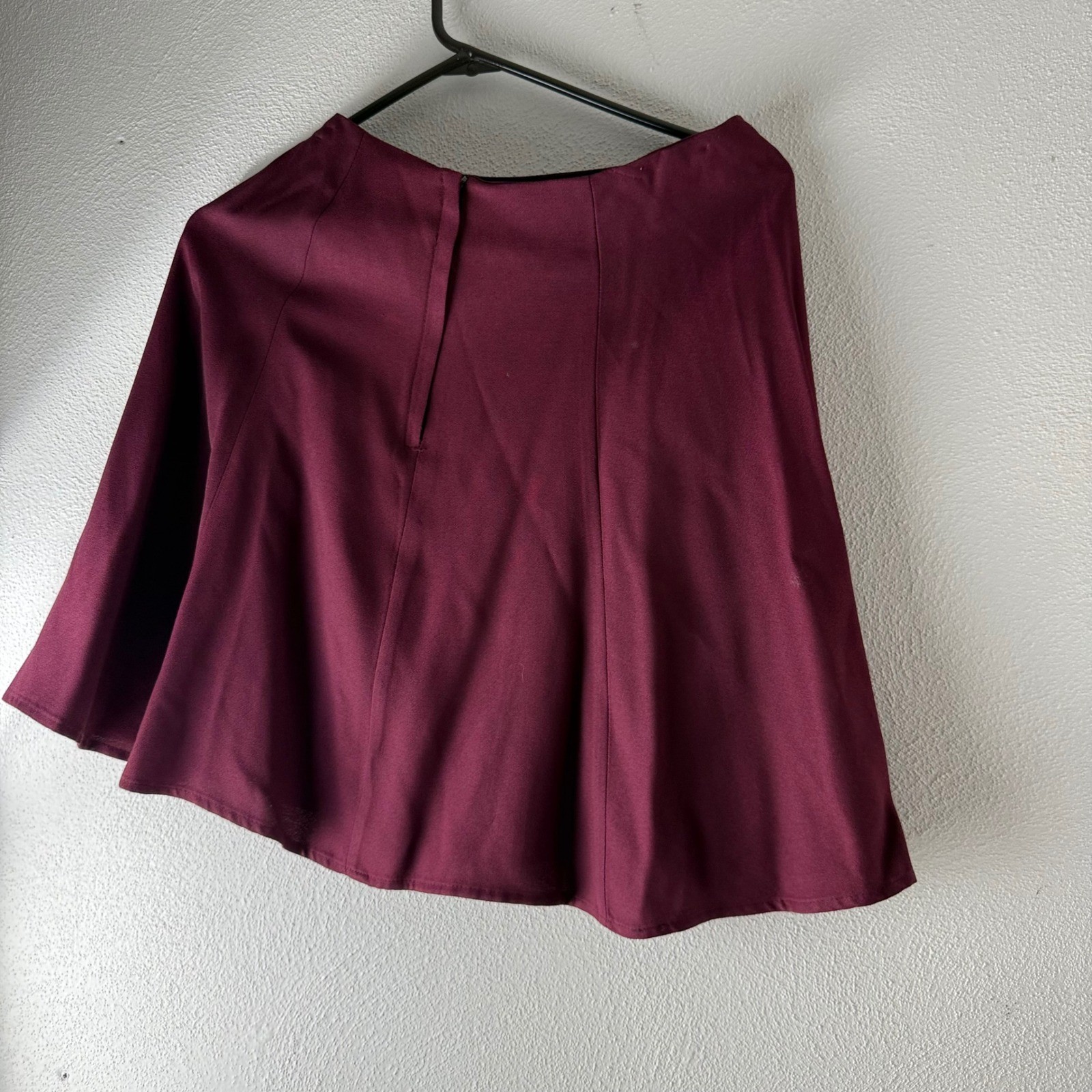Vintage Burgundy Peplum Blazer and Skirt Suit Set Wine Red Size 7/8
