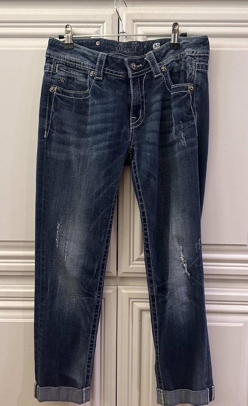 2010’s MISS ME JEANS SKINNY jeans 30 Cropped 26” inseam