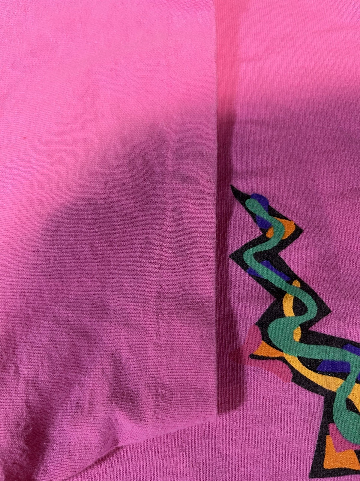 vtg single stitch USA MADE Sedona Arizona lizard XL pink shirt Anvil womens