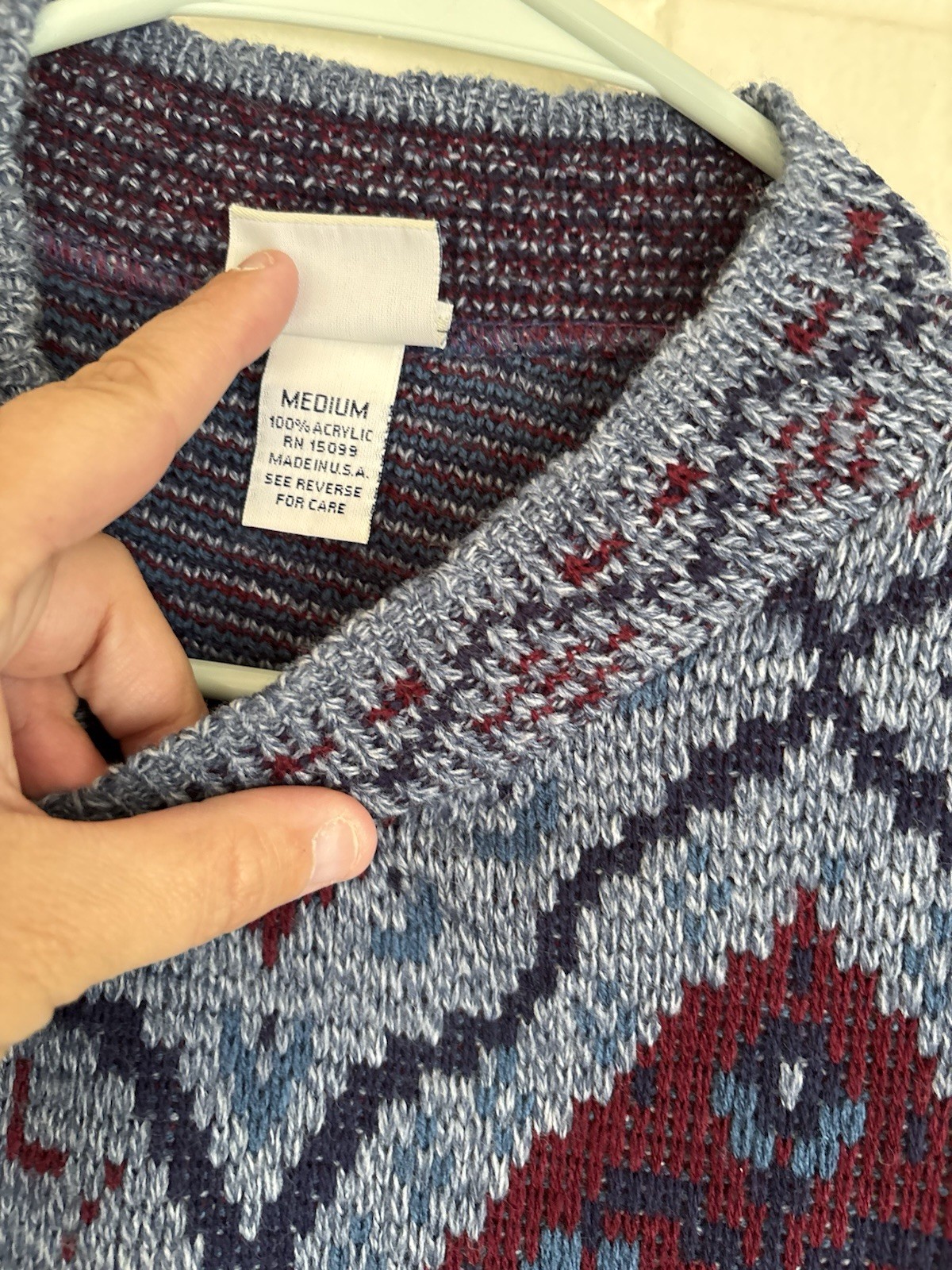 Vintage Classic Elements Knit Mock Neck Pullover Sweater Womens M Grandmacore