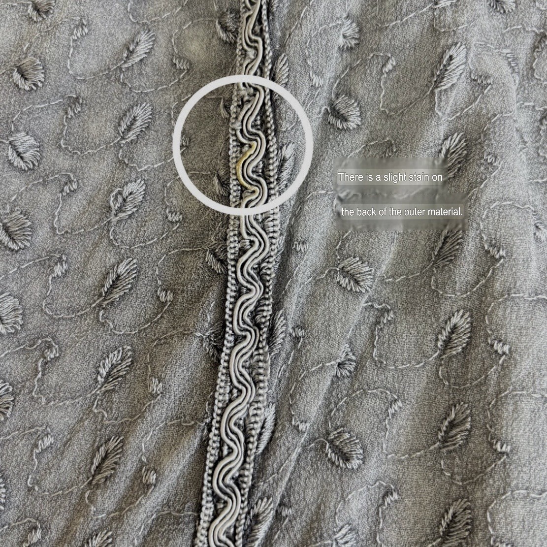 Vintage Silver Gray Boho Tunic Top Textured Long Sleeve Hippie Fairy Grunge