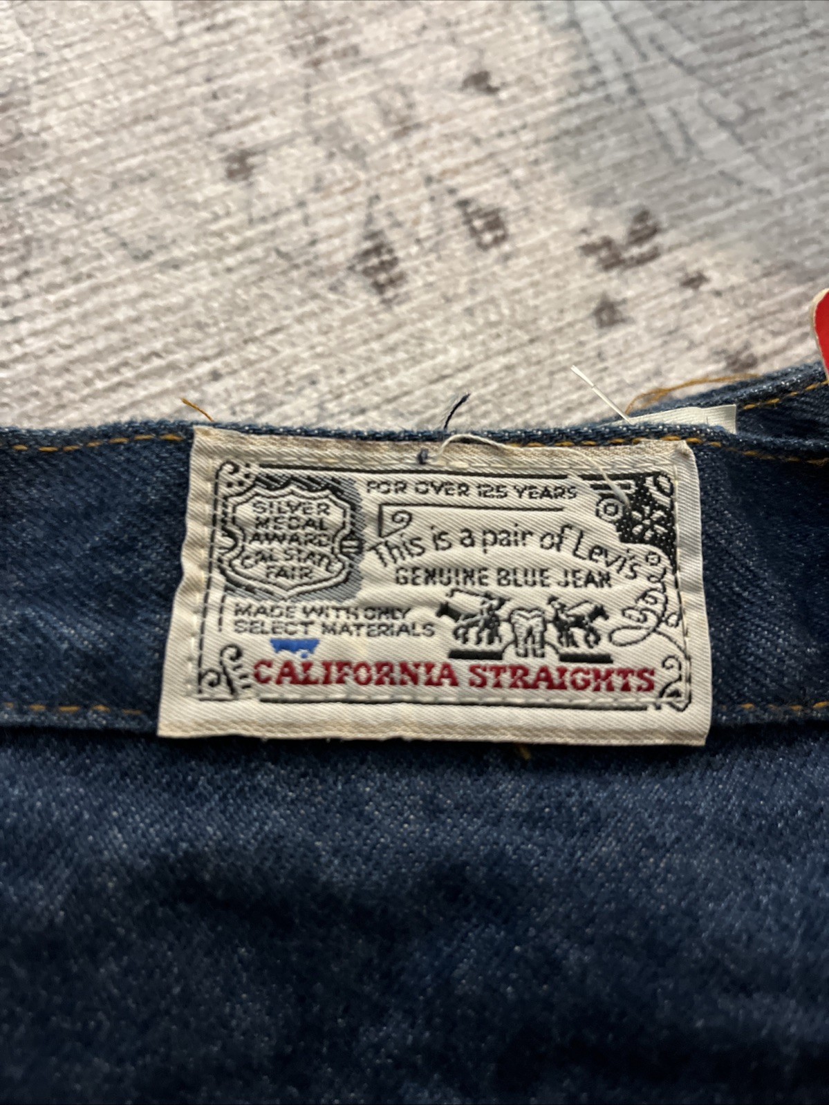 NOS VTG Women’s 70s Levi’s Denim California Straights Jeans 1970s 26 Orange Tab