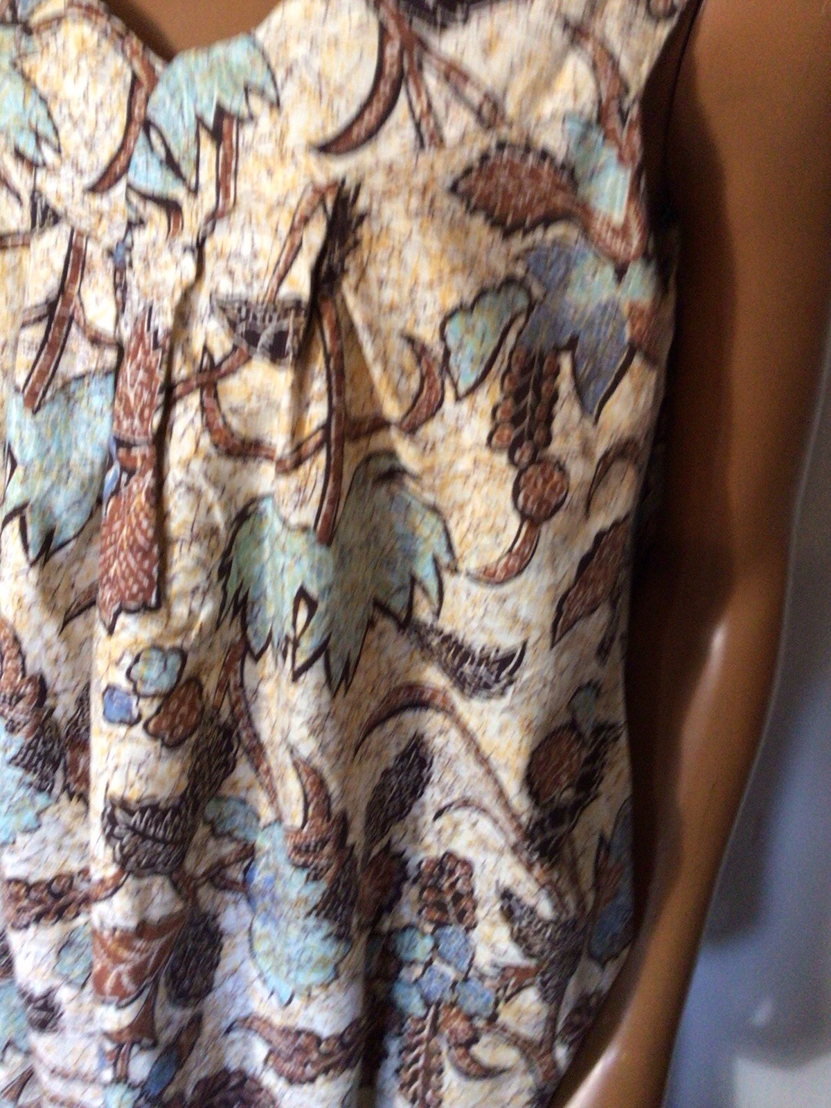 Vintage 1970s Homemade Cotton Maxi Dress Sundress