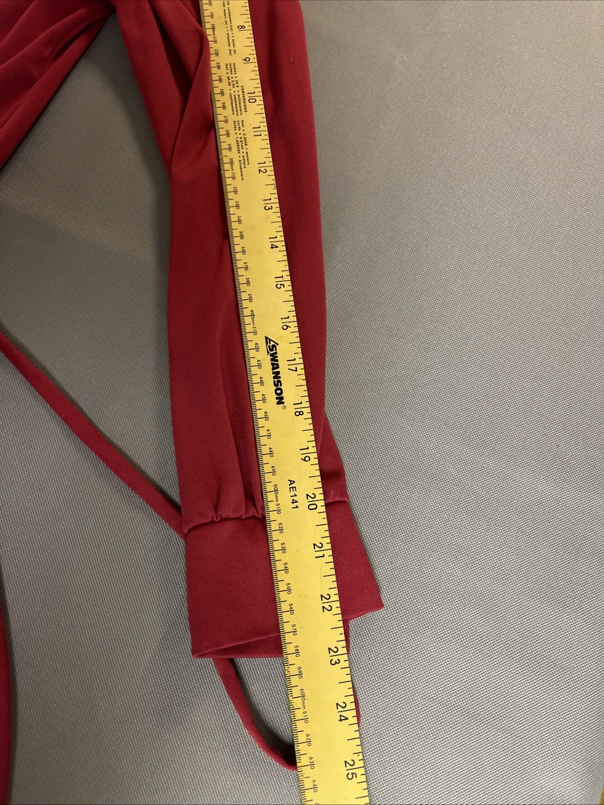 Vintage 1970s Red Polyester Disco Dress Happenings 38C 32W 54H