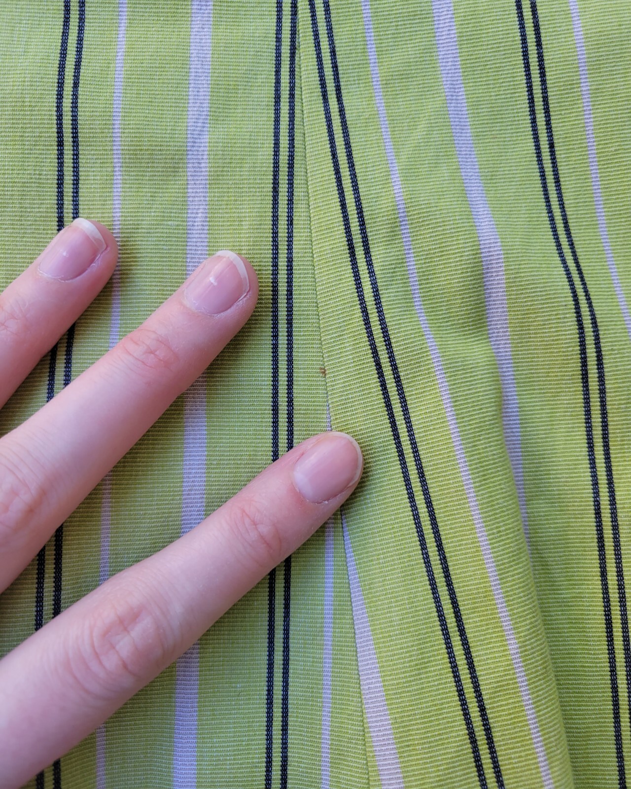 Nanette Lepore vintage 00s skirt suit jacket lime green stripe whimsy retro 0