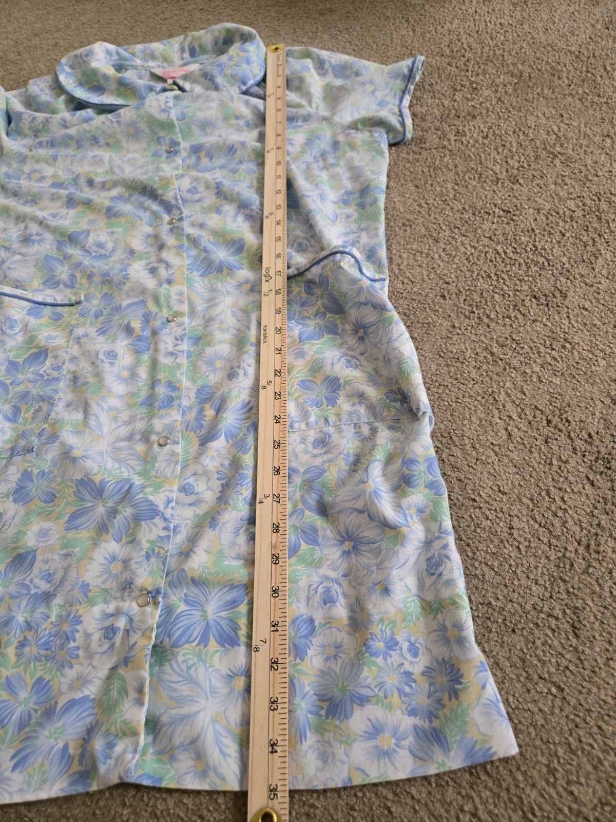 Vintage Carriage Court Vintage Floral Babydoll Nightgown M (12-14) Nap Dress