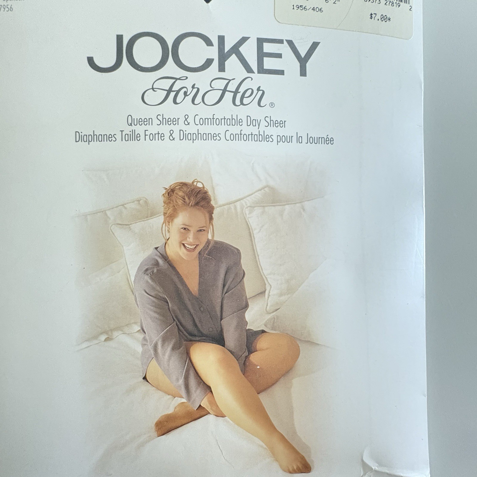 Jockey 1996 Vtg Women’s Queen Tall Control Top Pantyhose Navy Blue Sandalfoot