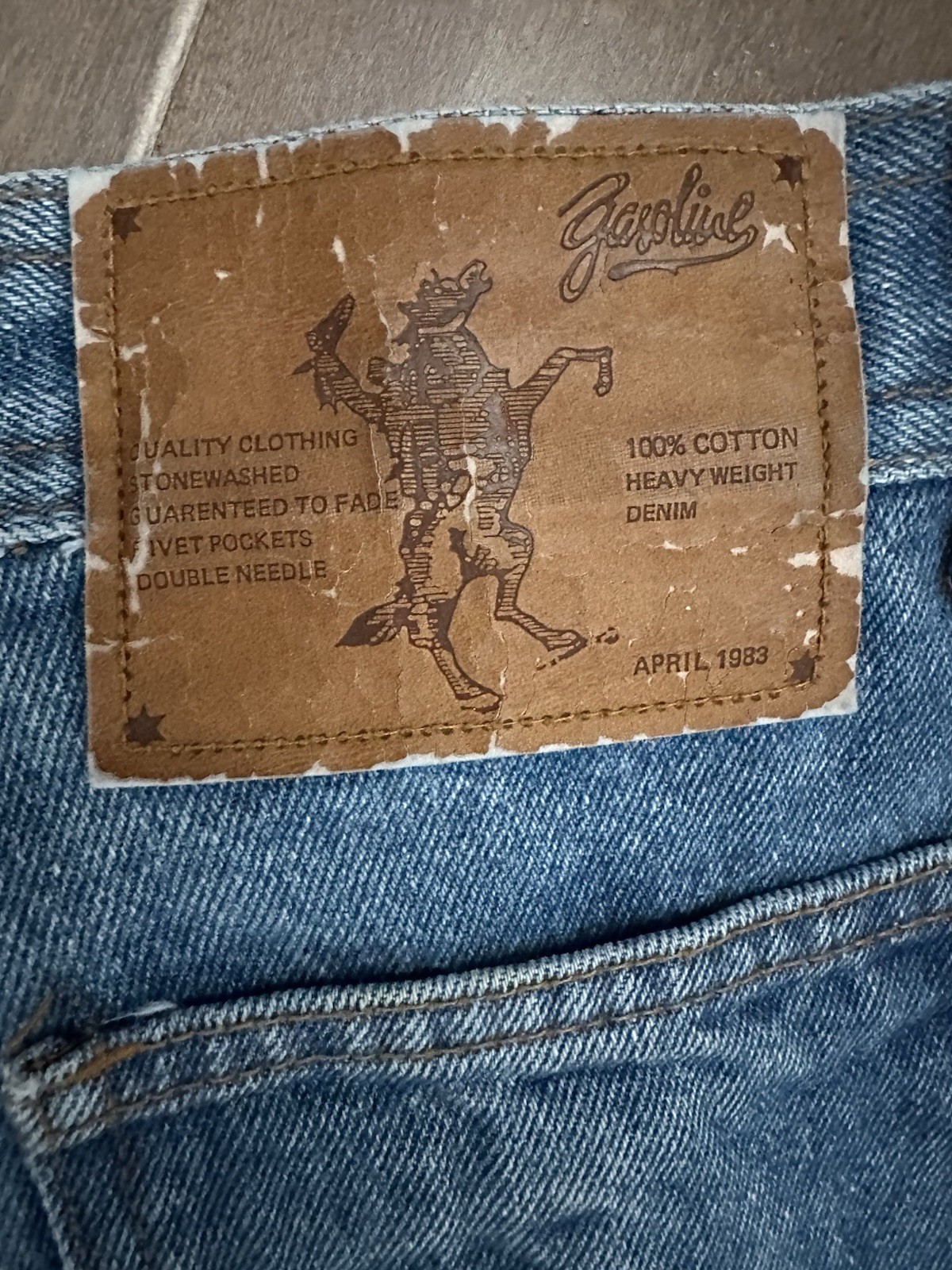 EUC Vtg Women 80s April 1983 Gasoline Blue Jeans High Rise Denim Ankle Junior 3