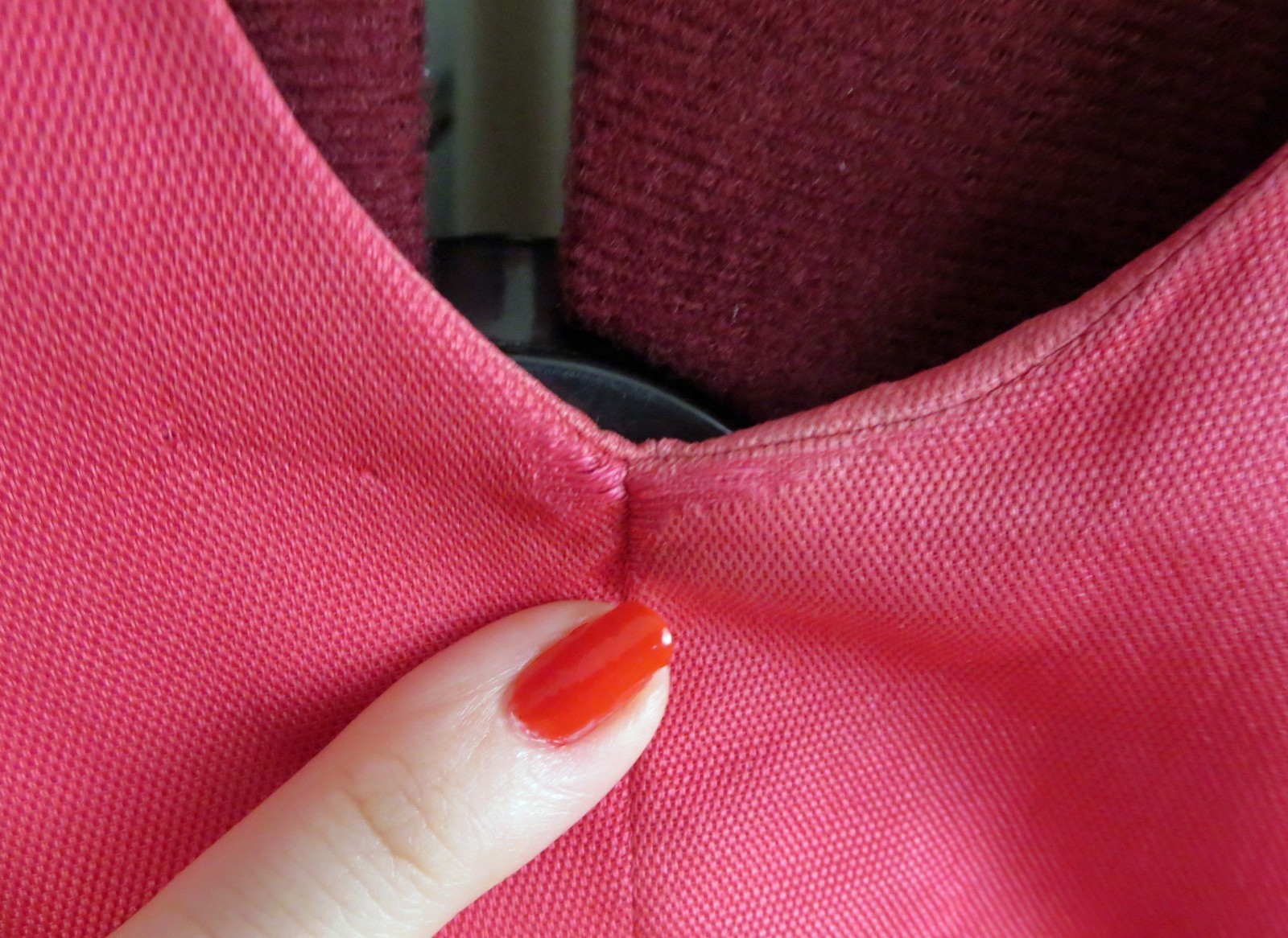 1950s 1960s Hot Pink 100% Silk Beaded Cocktail Party Dress Marjorie Michael S