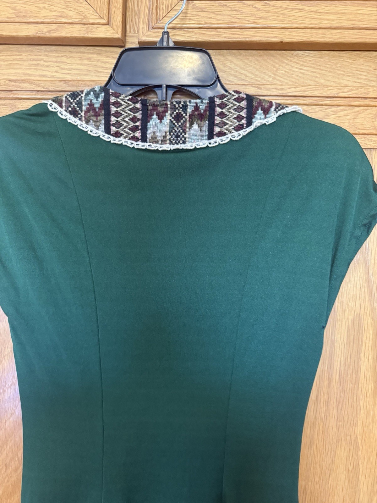 This Is Yours San Francisco Vintage Green Tapestry Maxi Dress Small? See Measure