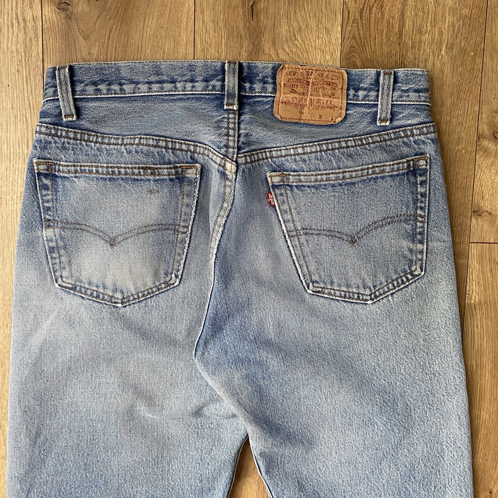 Levis 501 XX Vintage Jeans 80s Blue Faded Denim Straight Made In USA 31 29