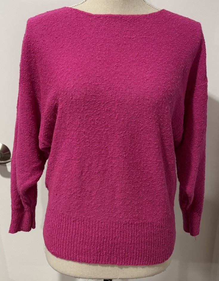 Vintage 80s Y2K Women’s Pink Sweater Top Campus Casuals of California Large