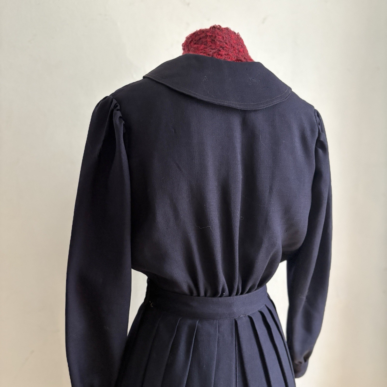 Antique Edwardian Blue Wool Gym Suit Jumpsuit 1911 Vintage Sports