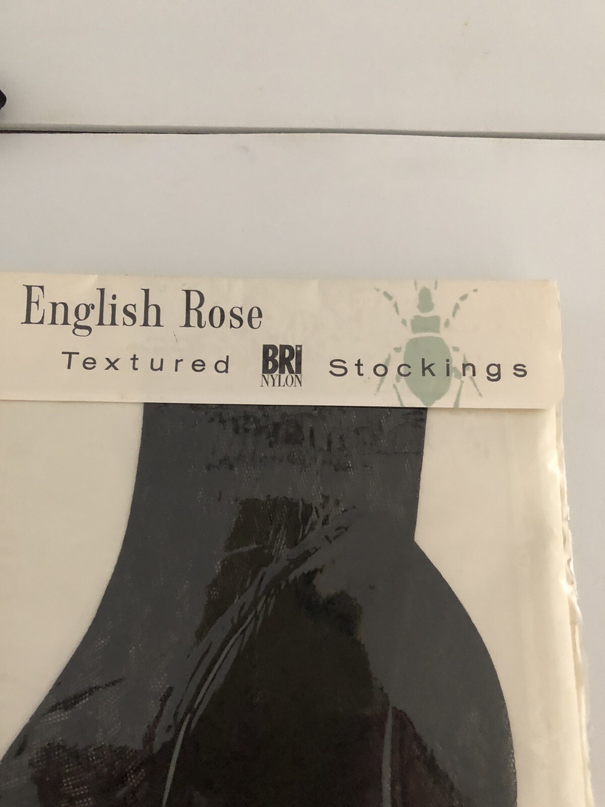 English Rose Textured Stockings With Beetle Design