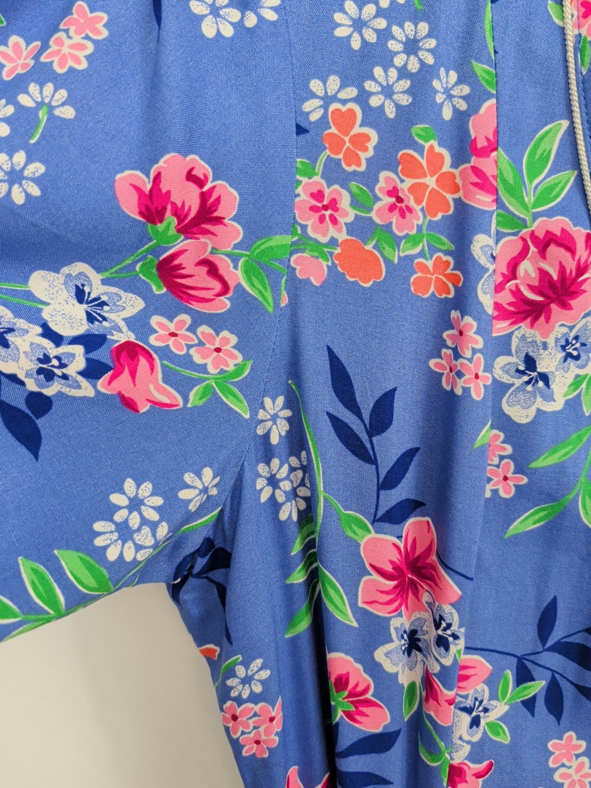 VTG 80’s 90’s ERIKA Maxi Dress Womens L Cottagecore Prairie Periwinkle Floral