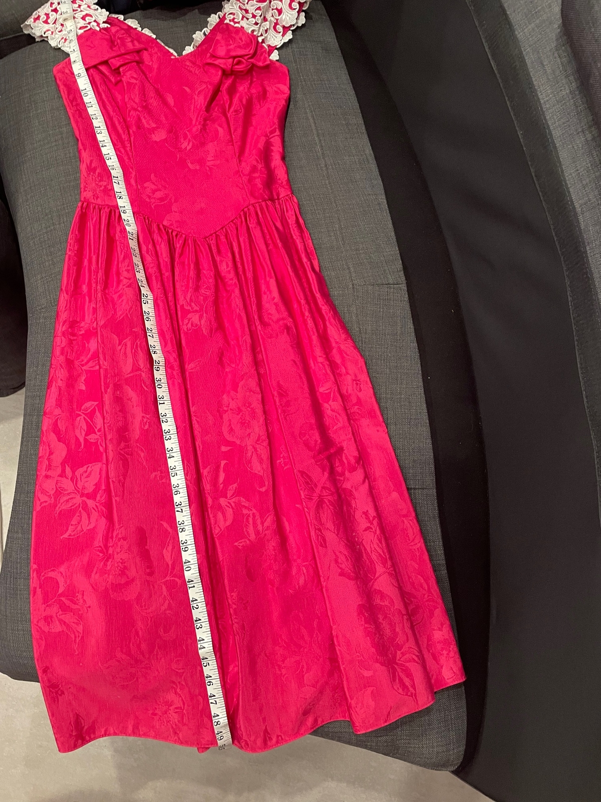 Dance Allure Vintage 1980s Made in the USA Pink Party Formal Prom Dress Sz 10