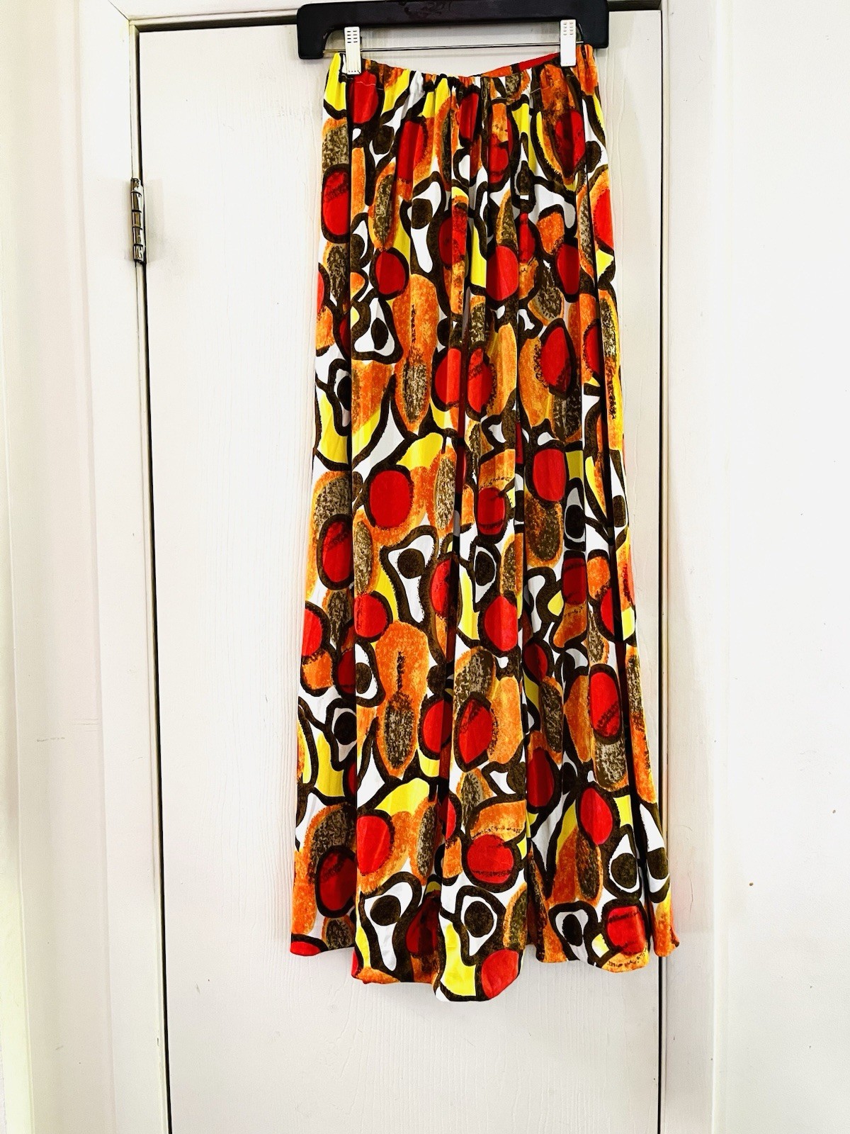 VTG 60s Retro Hippie Hostess Festival 70s Woodstock Maxi Handmade Skirt
