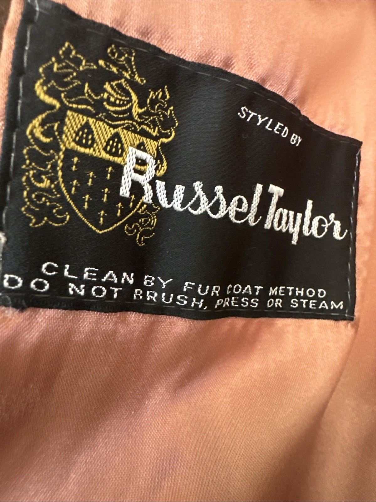 Vintage Russell Taylor Faux Lynx Jacket Small To Medium. Beautiful! Suede Trim.