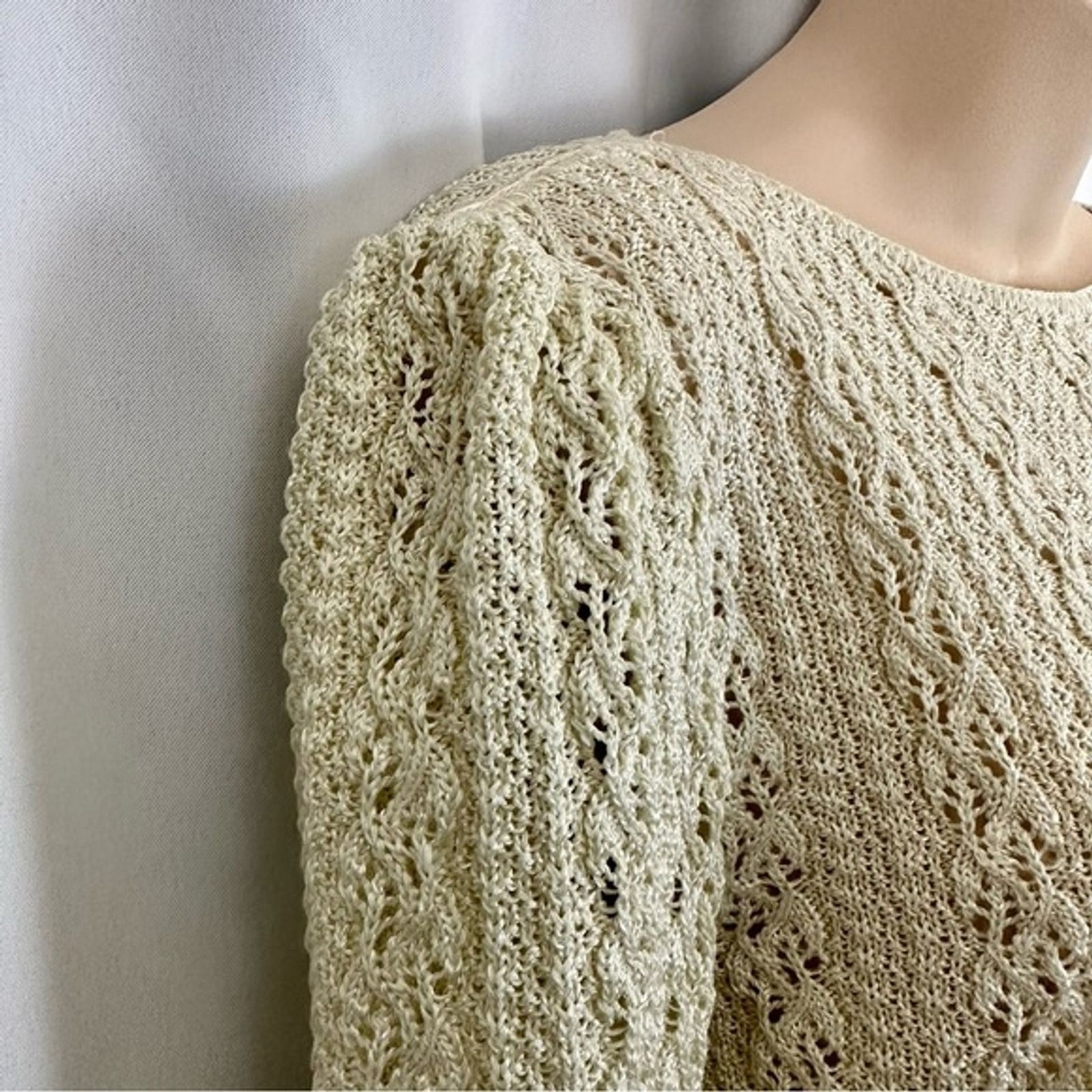 Vintage Vivanti Cottagecore Crochet Sweater Set 70’s Grandmacore