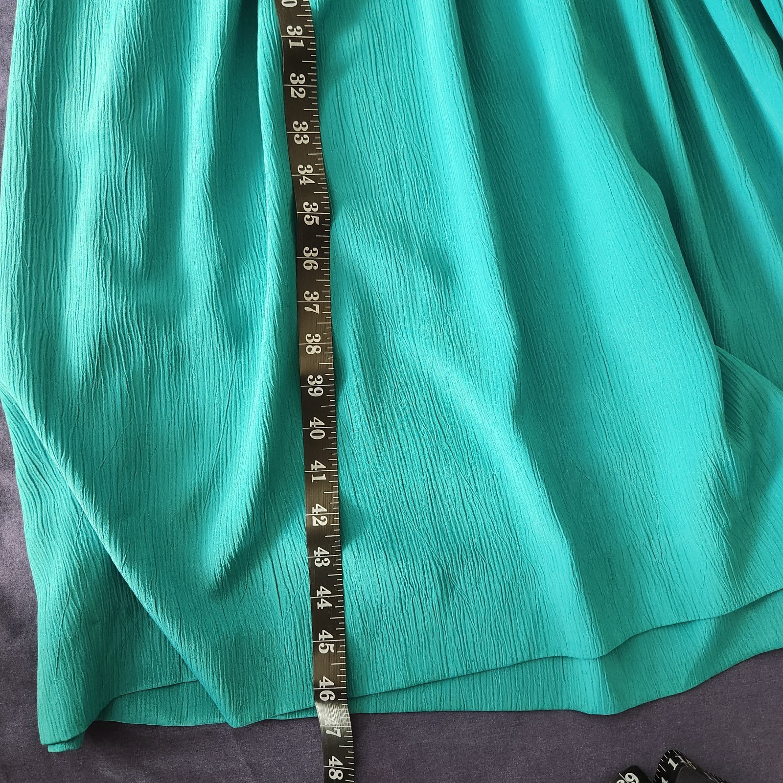 Vintage Leslie Fay Dress Teal 12 70s/80s Charlies Angels/Secretary Vibe Classic