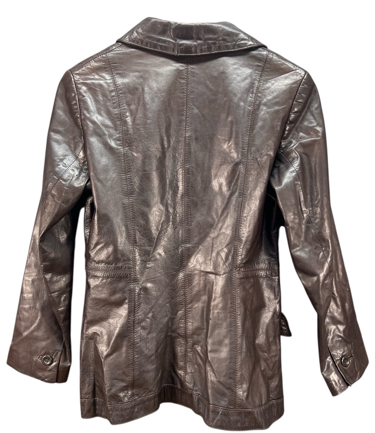 vintage 70’s Peters Tannery brown leather jacket Blazer brown 9/10 (RUNS SMALL)