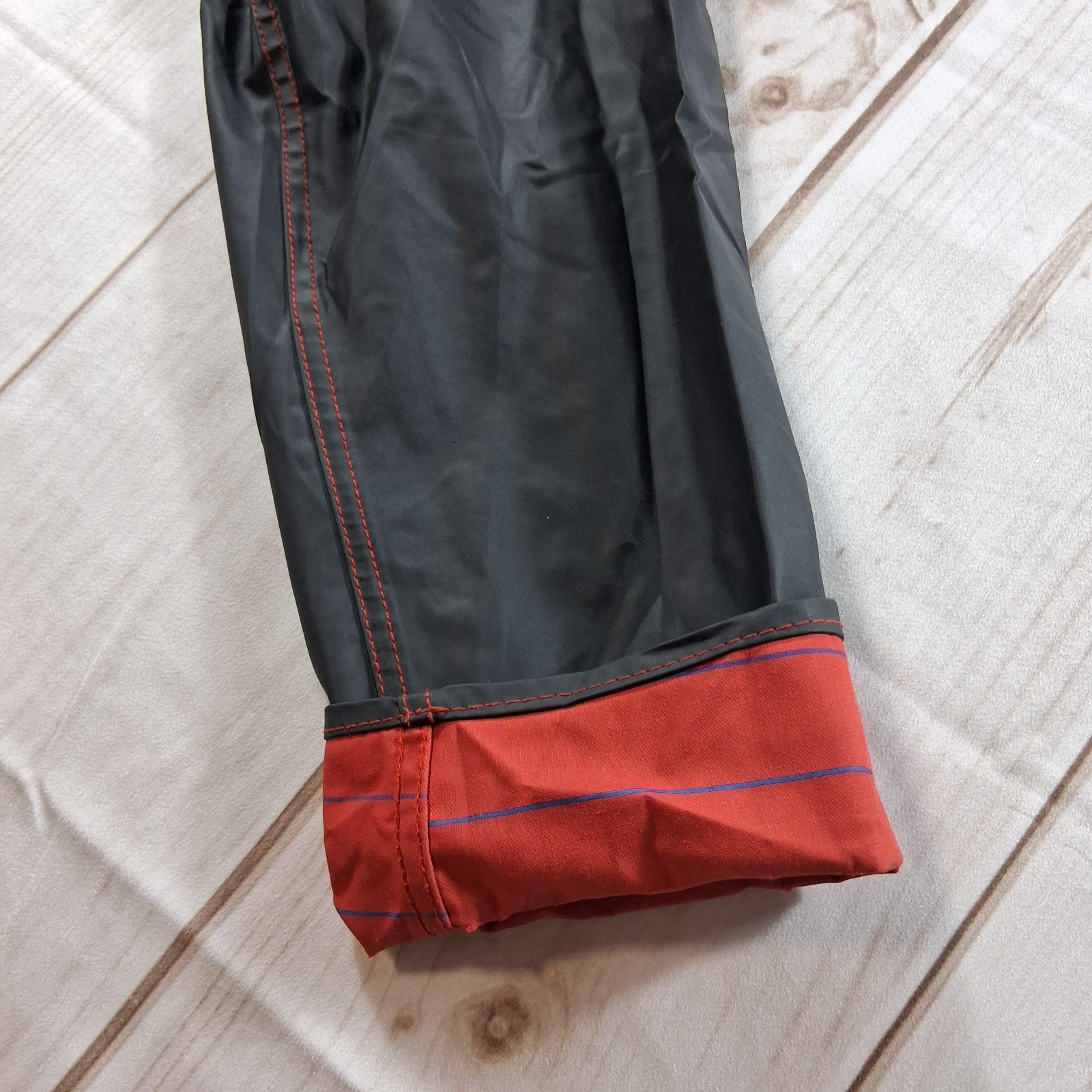 Rainskins Vintage 1980s Hooded Vinyl Raincoat Womens Size L Black Snap Front