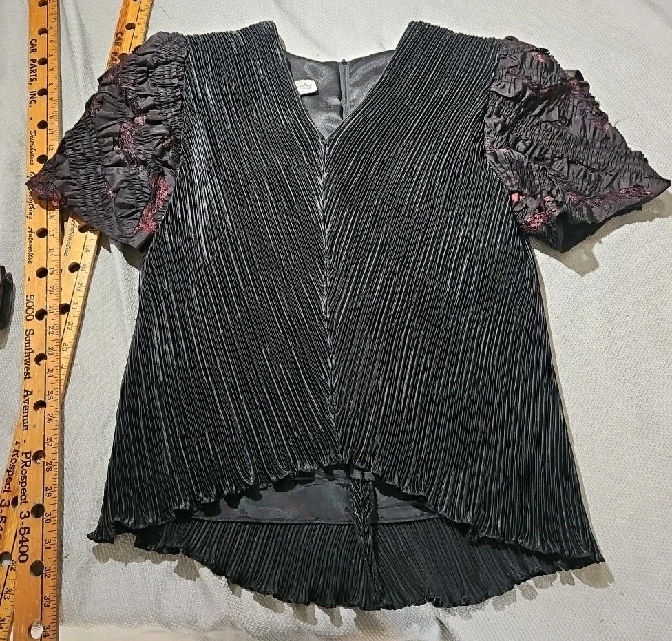 Katherine Lindsay by Matthew Shirt Womens XL Shear Black Whimsigoth Fairy Grunge