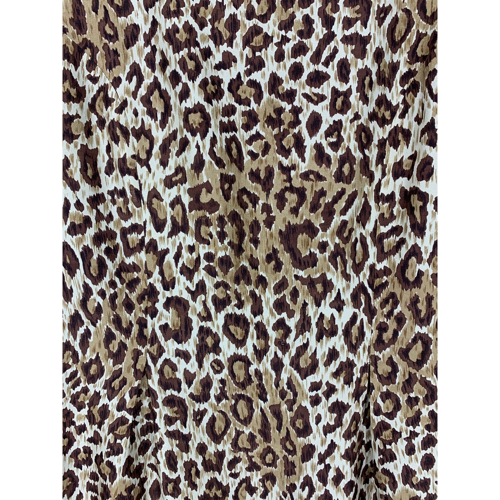 Vintage Lennie For Nina Leonard Women’s Size Medium Silk Leopard Print Dress