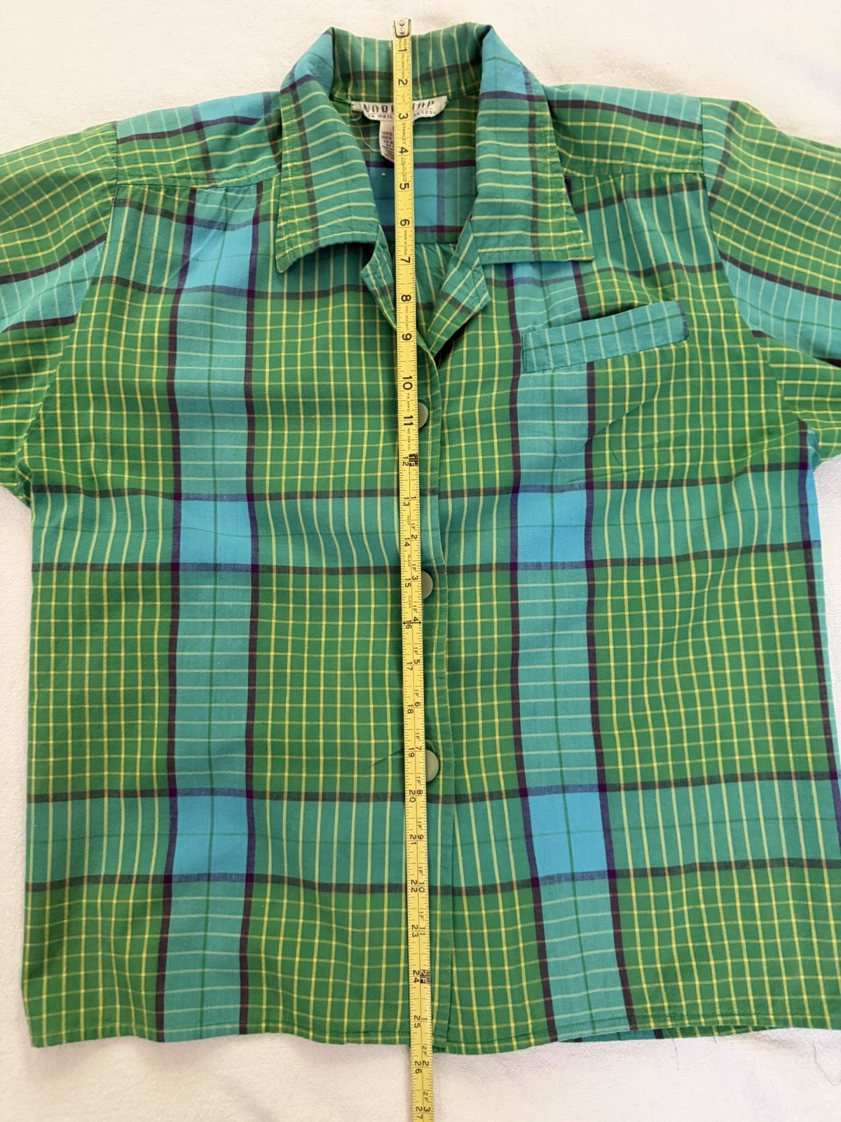 VTG 80S Workshop Fenn Wright Manson Cropped Blouse Removable Shoulder Pads HK