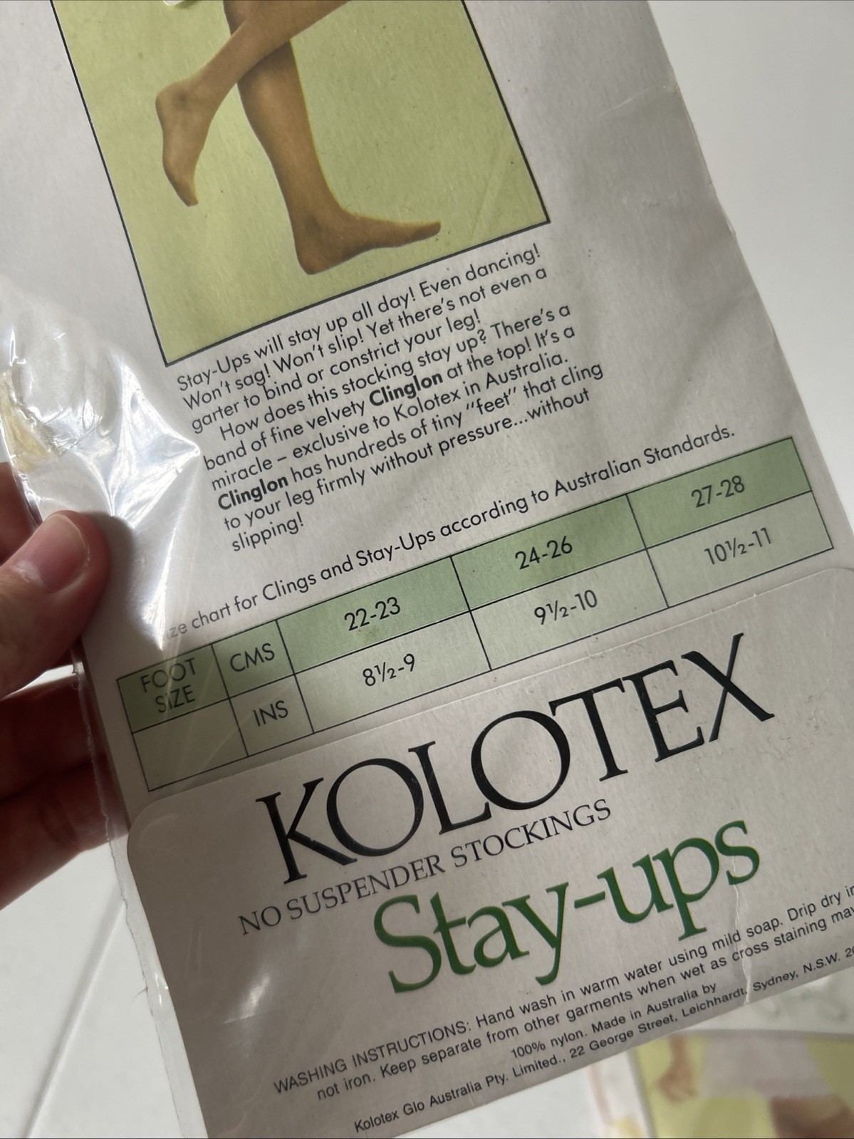 Kolotex Stay – Ups – 9 1/2 – 10 Mini Beige Normal Made In Australia NEW