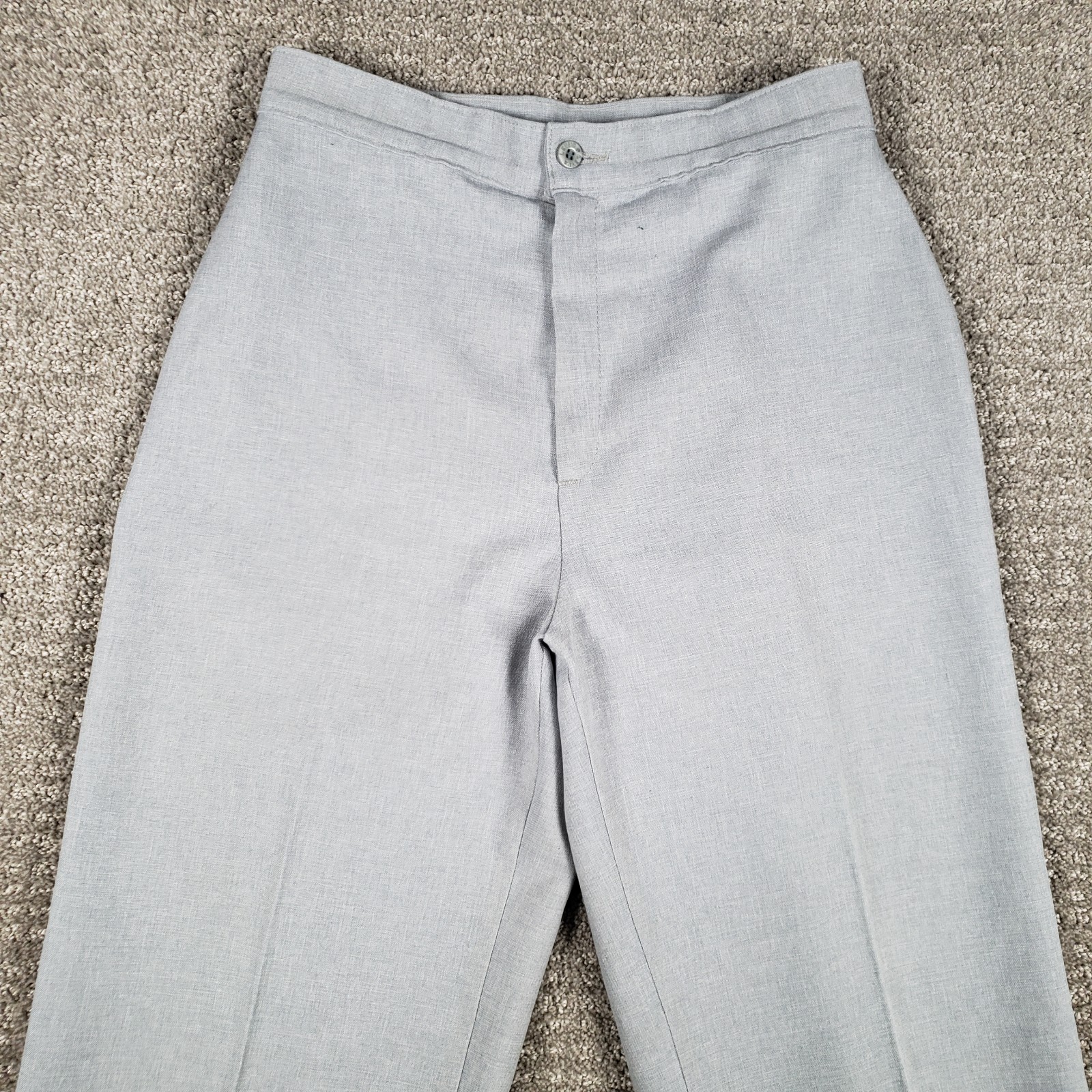 Vintage 80s Levis Pants Womens 27×30 Gray Bend Over High Waist Straight size 14
