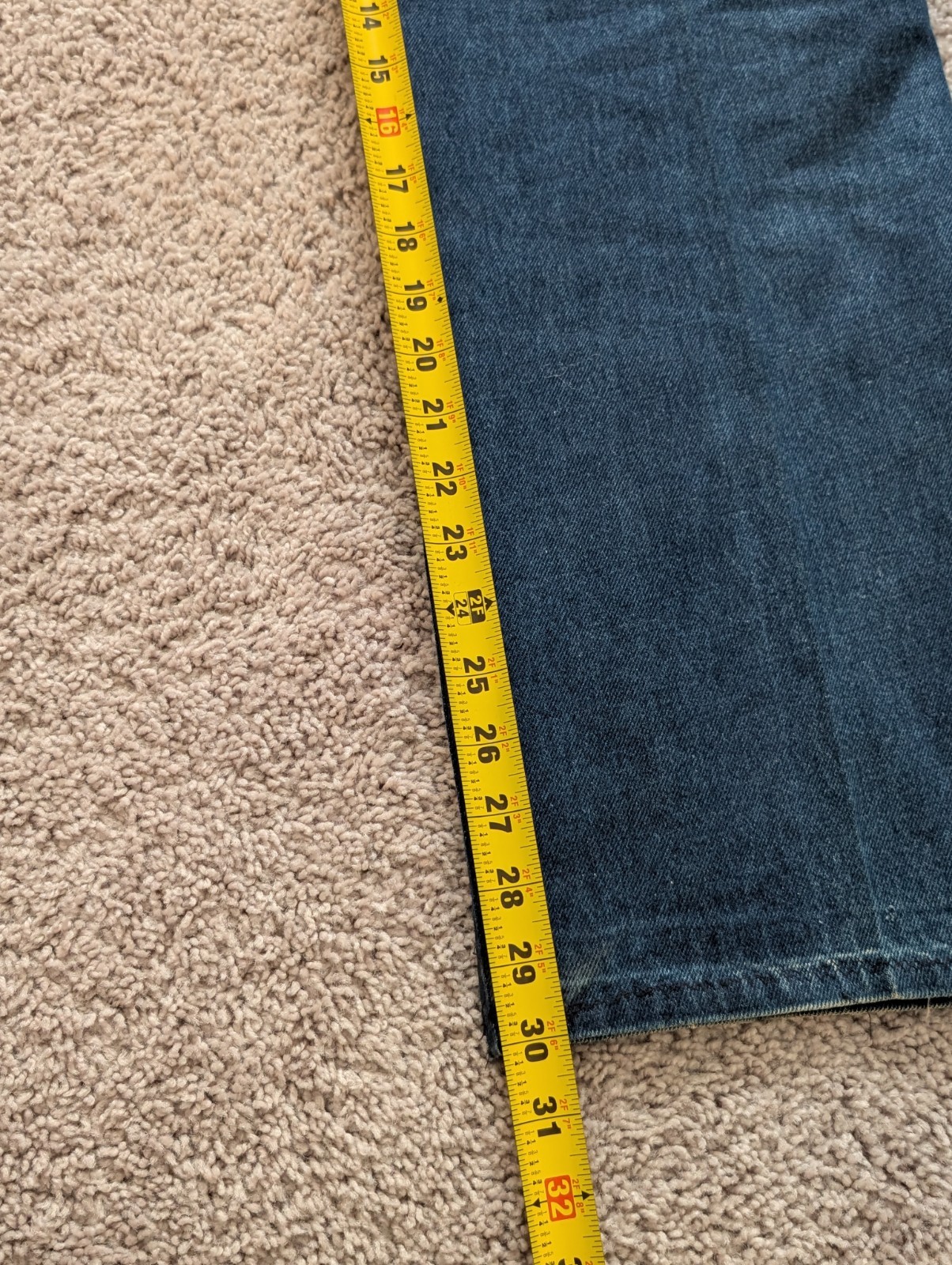 VTG Calvin Klein Jeans Womens 38×36 VTG Hemmed To 36×30 High-Rise USA 70s 80s