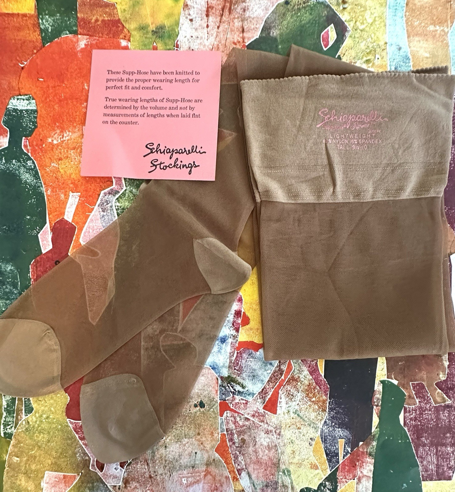 Schiaparelli Light Weight Stockings, 9.5-10 Tall