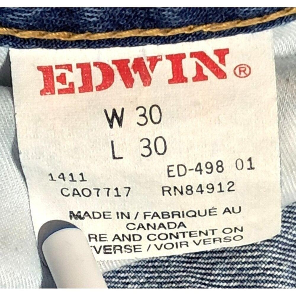 Vintage Edwin Denim Jeans Boot Cut Blue Wash Mens 30 x 30 Waist 28