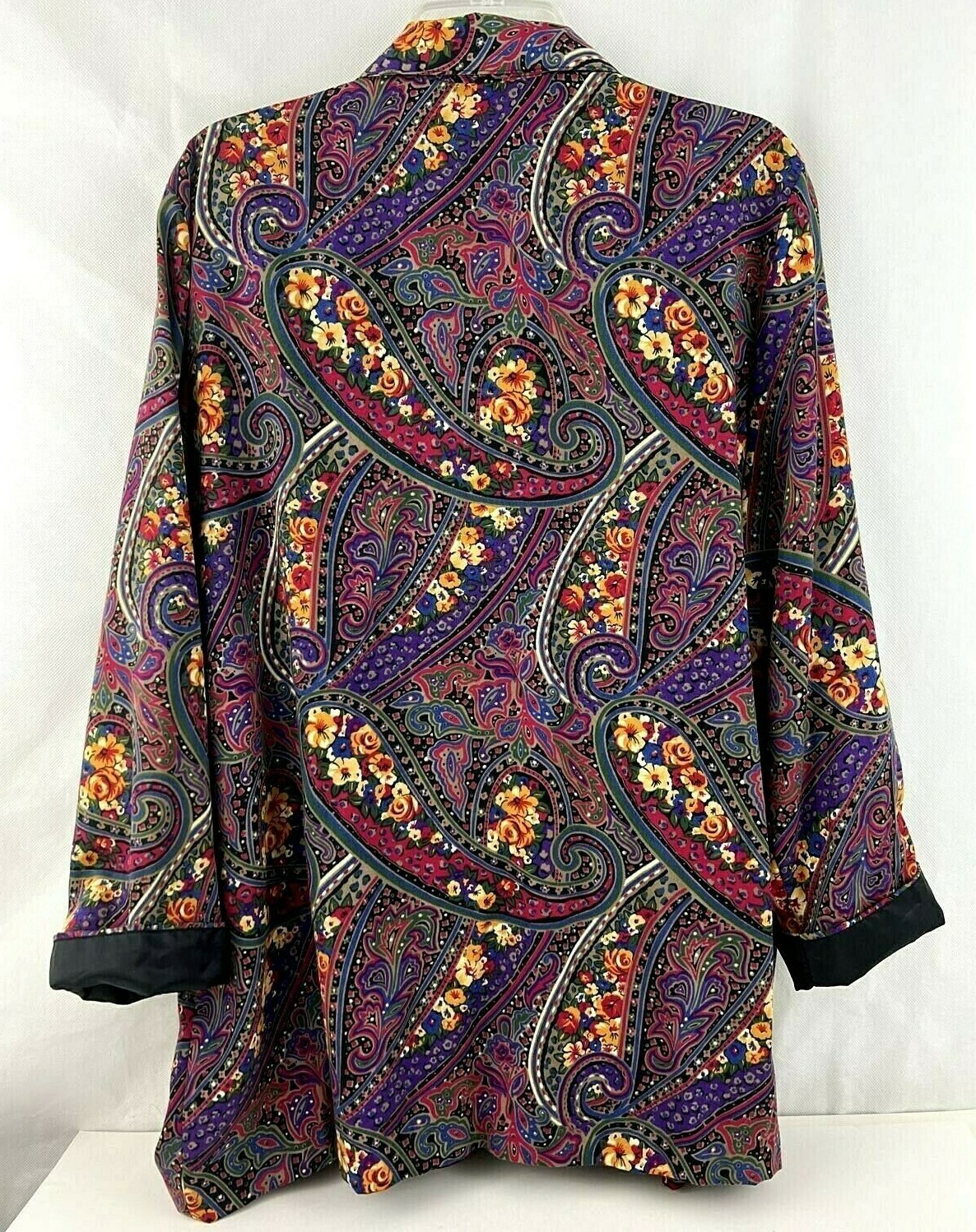 Lindsay Gee Women’s Button Up 3/4 Sleeve Floral Blazer Size 16
