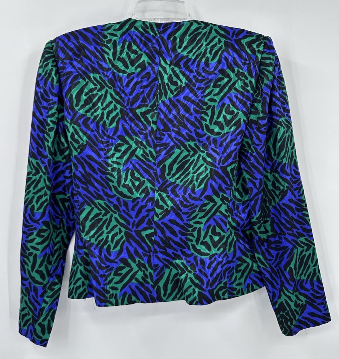 vintage 90s Y2K 2 piece skirt suit business 8 green purple office siren