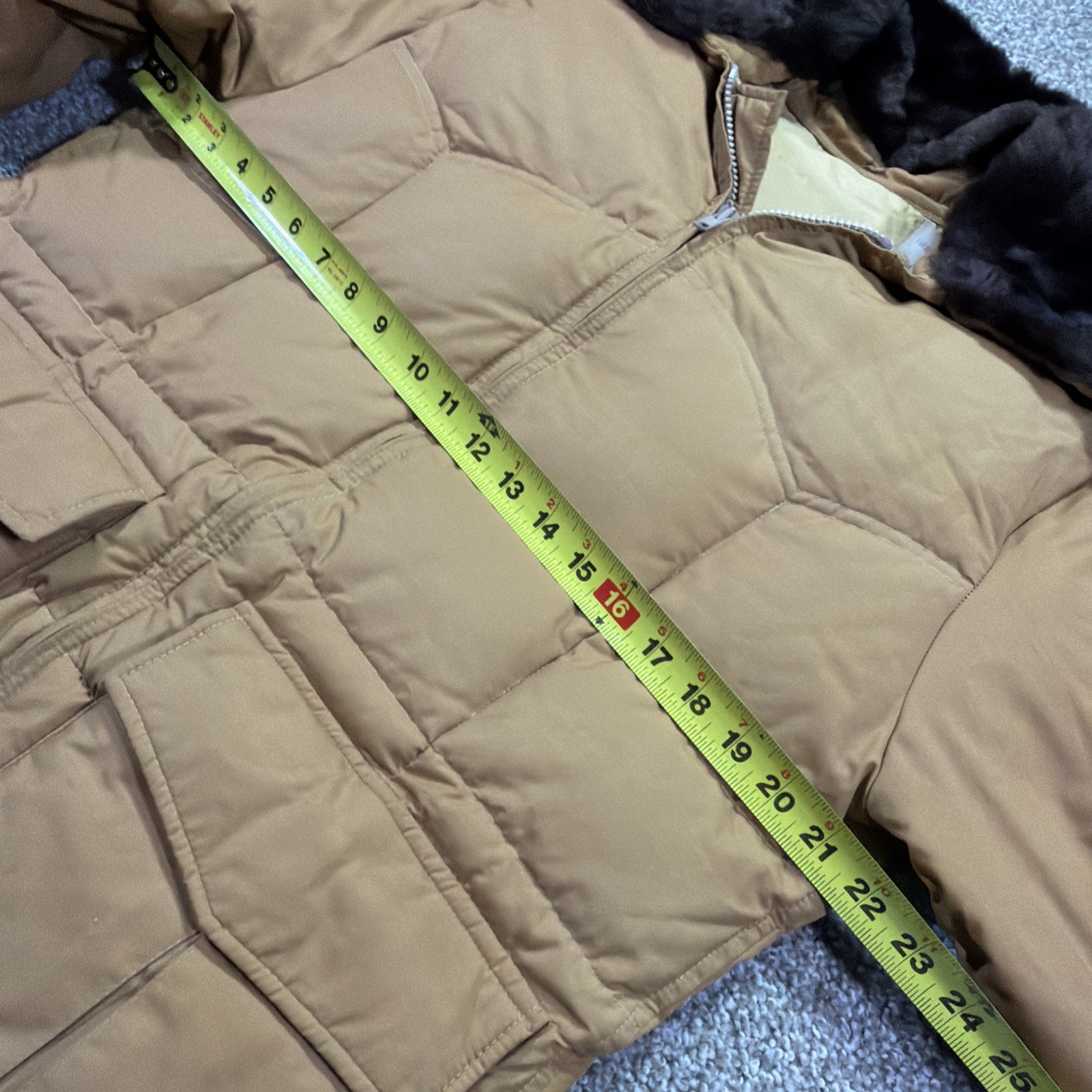 Vintage Miller western Wear Goose Down Fur Collar Puffer Jacket 80s