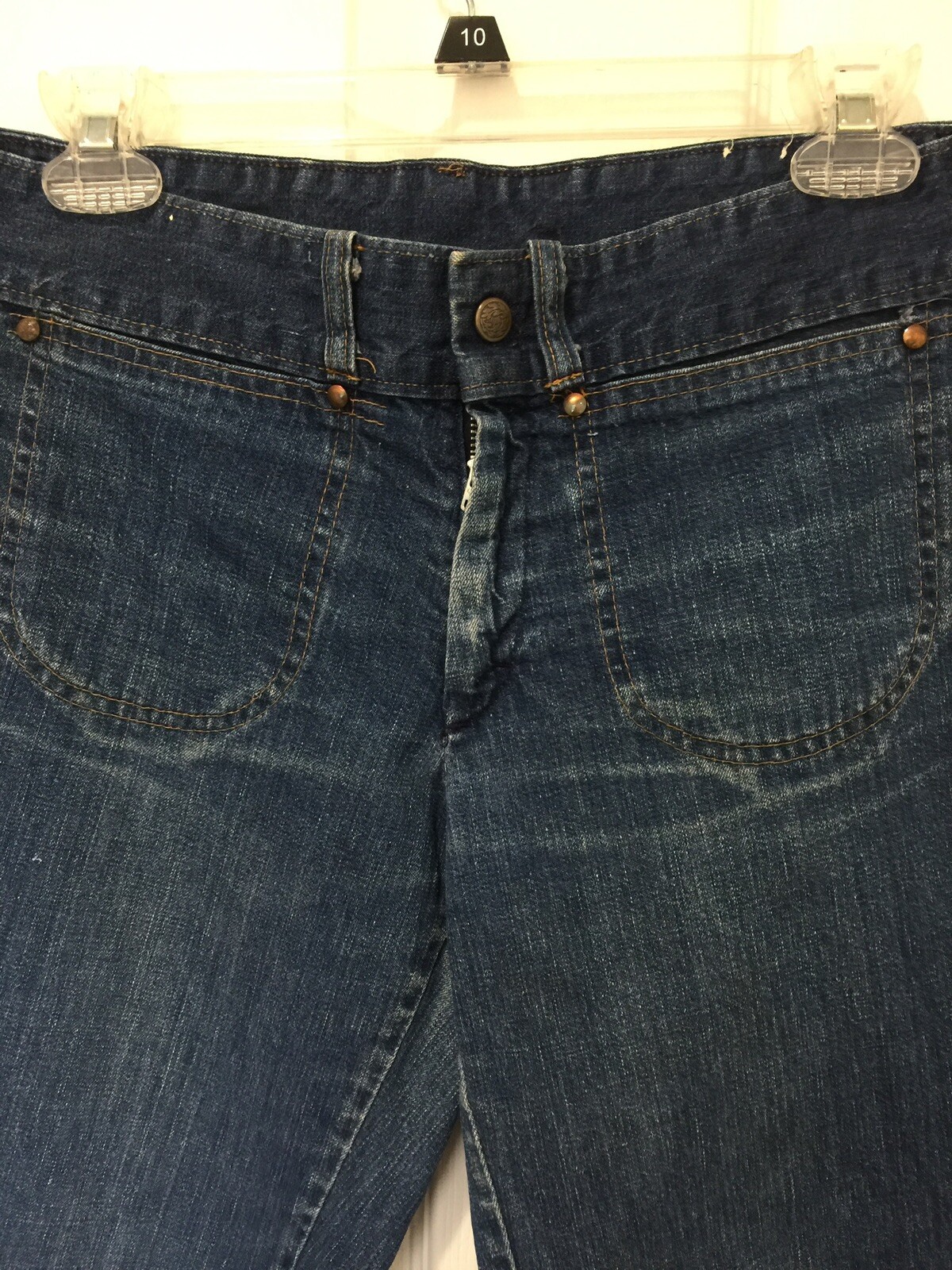 Vintage Sears Low Rise Hip Hugger Jeans 70’s Bell Bottoms Sears Roebuck Co