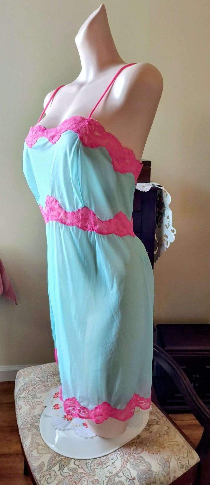 Vintage EMILIO PUCCI FORMFIT ROGERS SLIP NIGHTIE Babydoll