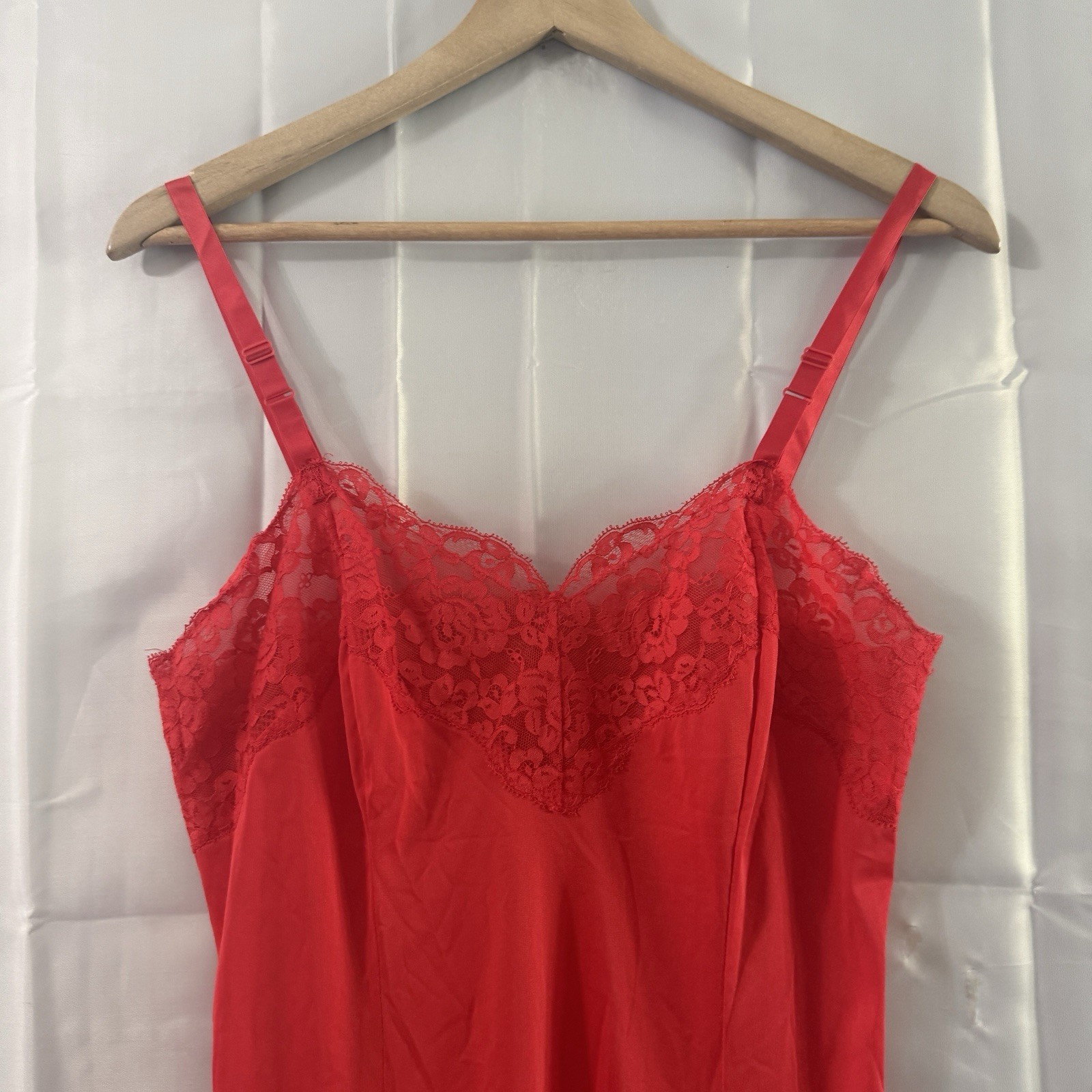 Vintage Gaymode Penneys Red 36 Sexy Intimate Nightgown Honeymoon Babydoll