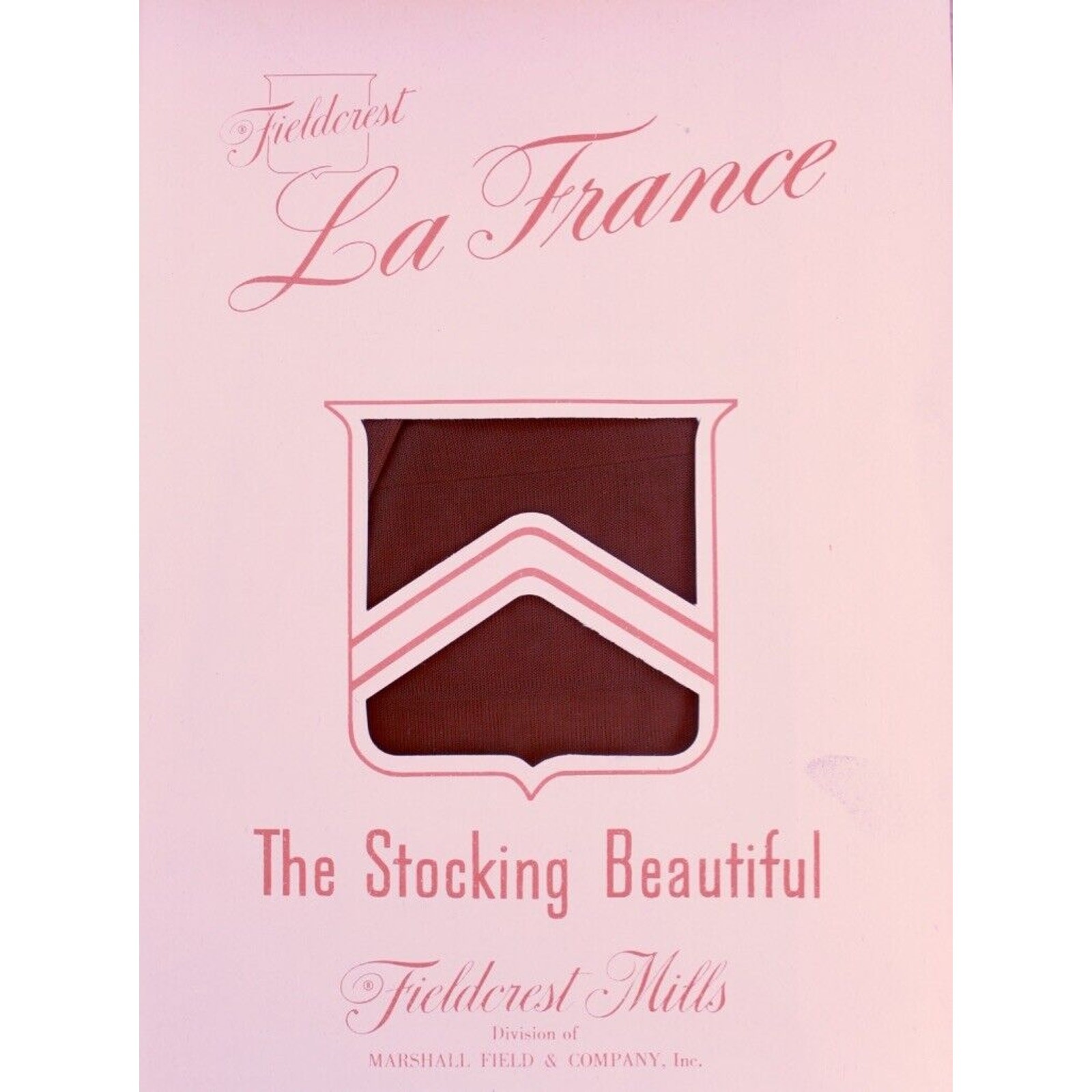 VTG Nylon Stockings La France Cuban #200 Seamed Hosiery Brown Toast Sz10 #2 NIB