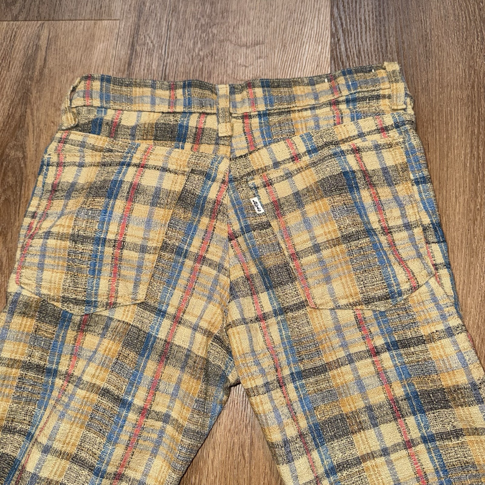 Vintage Levis Bell Bottom Pants Womens 28 30 60s 70s Disco Hippie Boho Custom